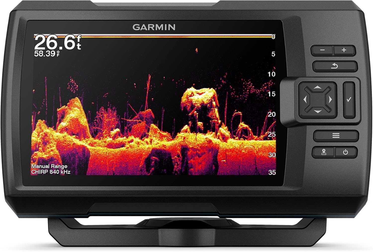 Garmin Striker Vivid 7cv  U.S. with GT20-TM Transducer - Easy-to-Use 7-inch Color Fishfinder and Sonar Transducer  Vivid Scanning Sonar Color Palettes (010-02552-00)