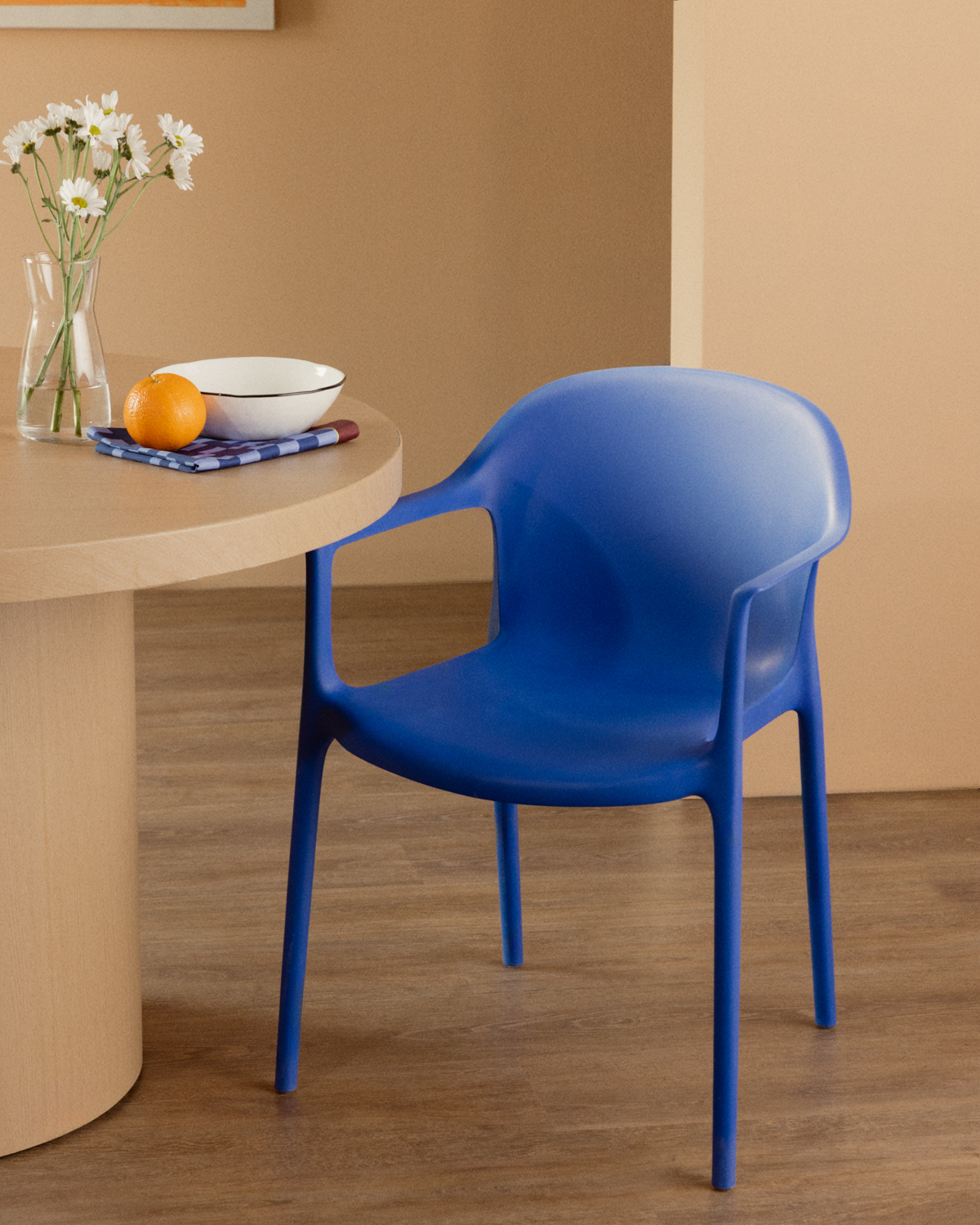 Juana - Silla de Comedor de Polipropileno con Reposabrazos Juana