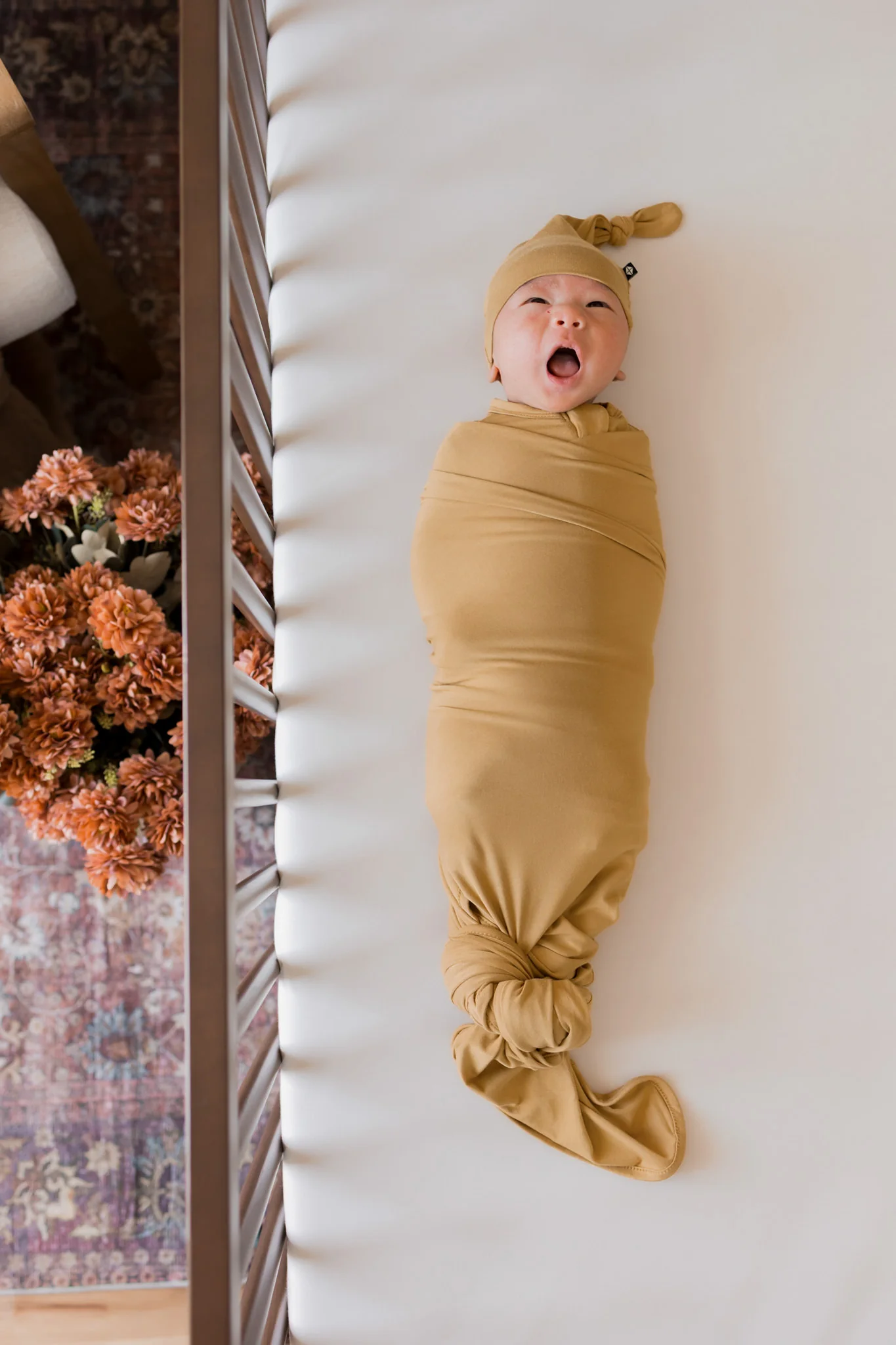 Swaddle Blanket in Ochre