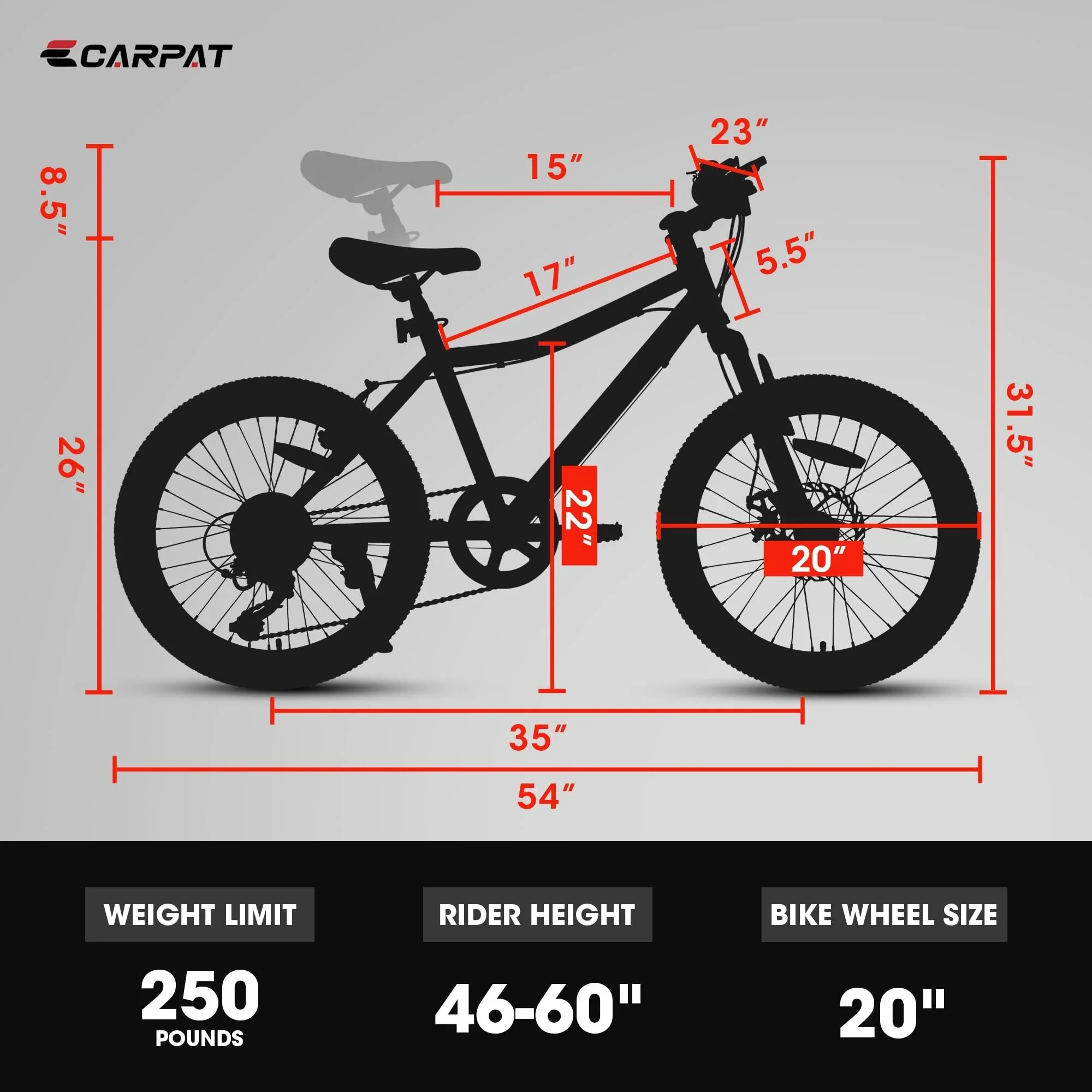 iYofe 20 Mountain Bike for Boys Girls, Bicycle for Kids with SHIMANO 7 Speed, Shock Absorbing Front Fork, Lightweight Bikes with V-Brakes for Outdoor Adventure, Blue