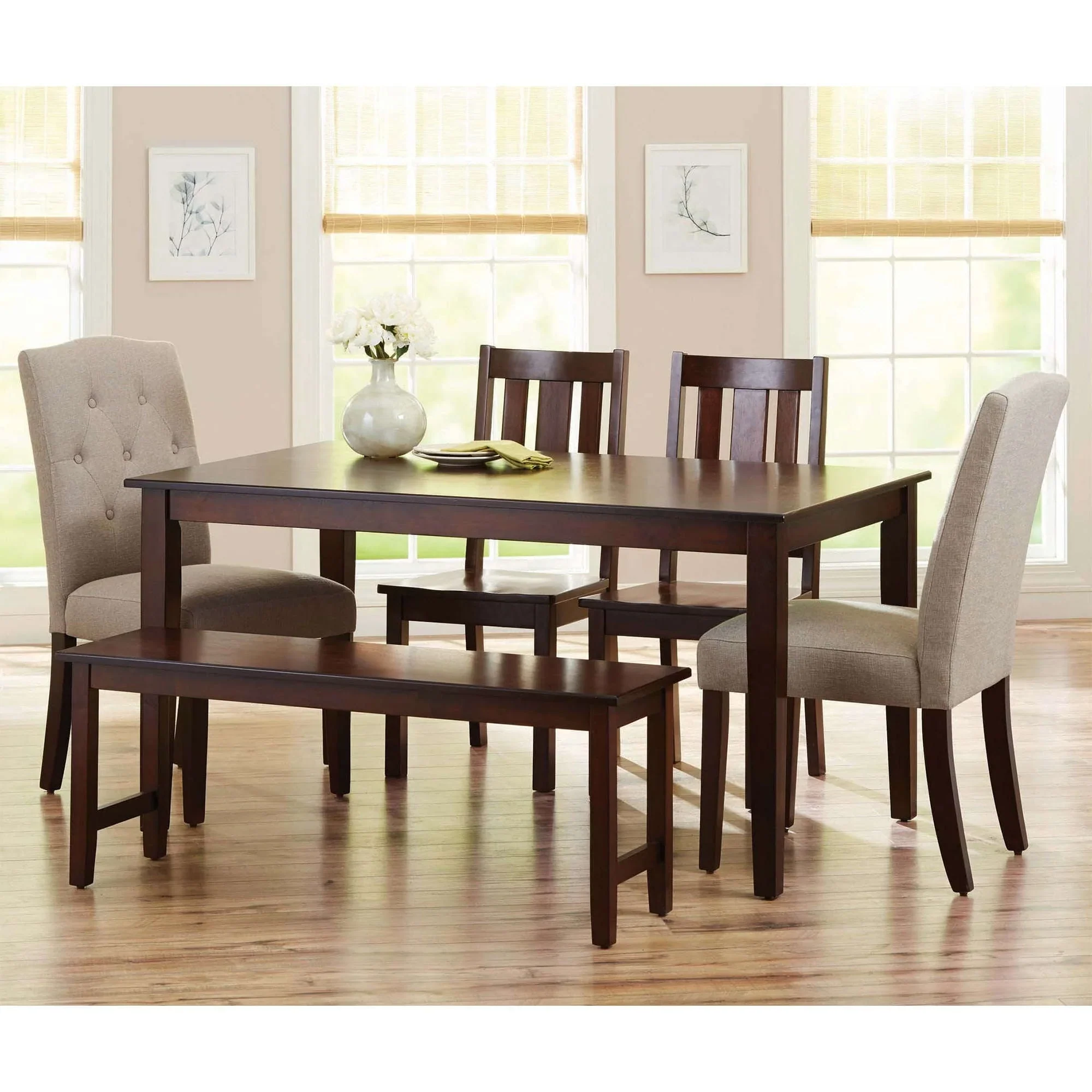 Better Homes and Gardens Bankston Dining Chair, Set of 2, Mocha