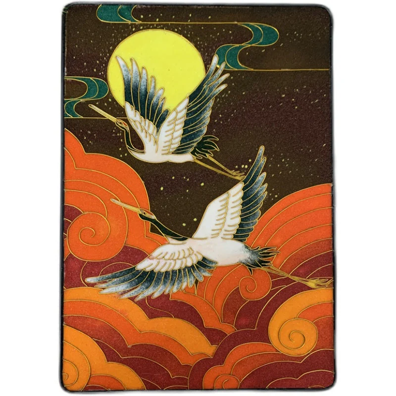 Cranes,Beginner Cloisonné Enamel DIY Kit, with Tutorial& All Tools