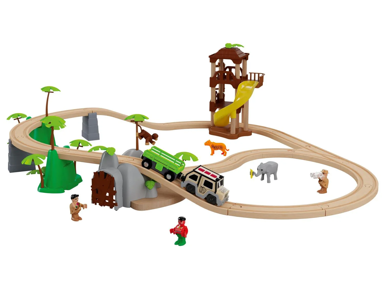 Playtive Set de chemin de train en bois