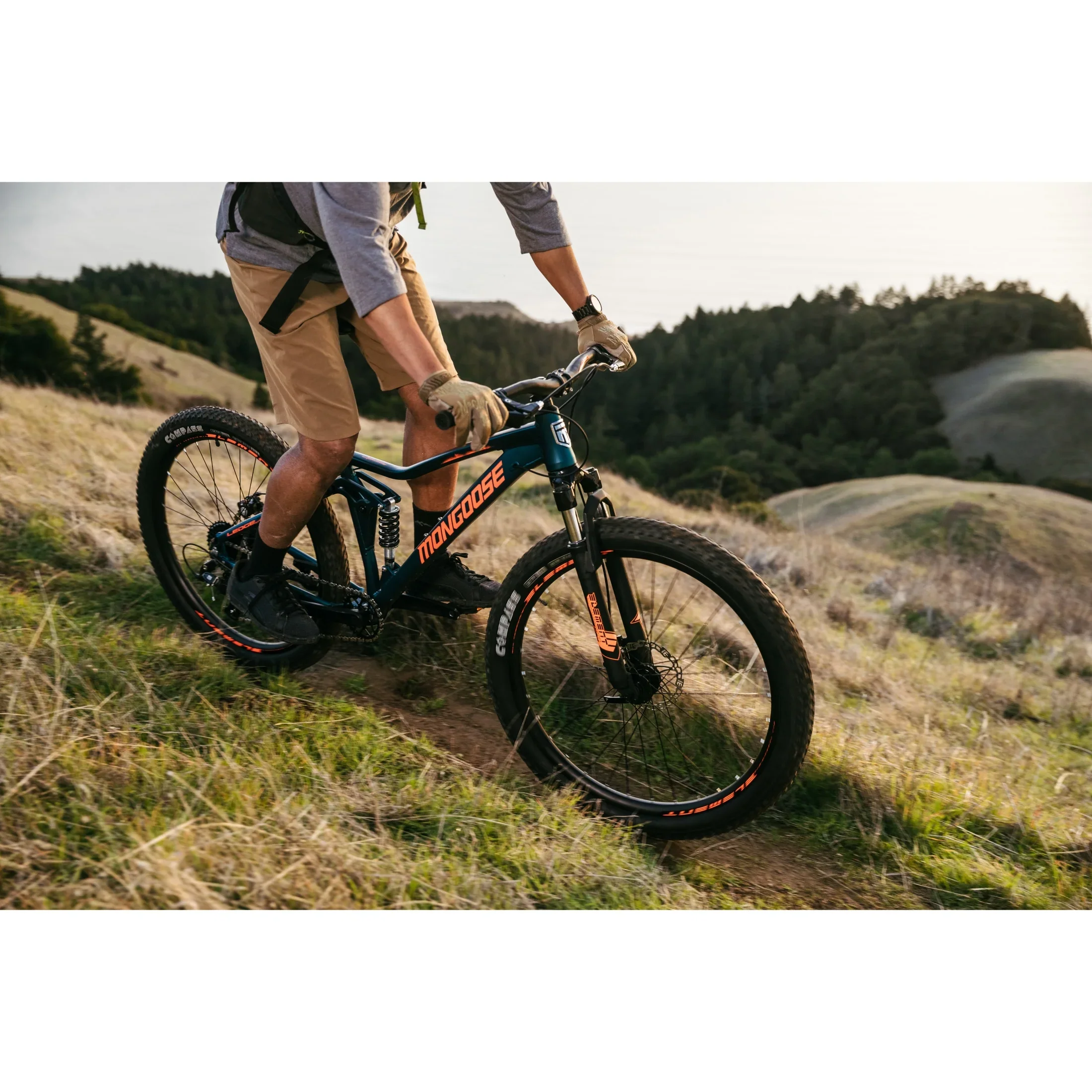 Mongoose Ledge X1 Mountain Bike, 27.5-in. Wheels, Adults Ages 14+, 7 Speeds, Teal
