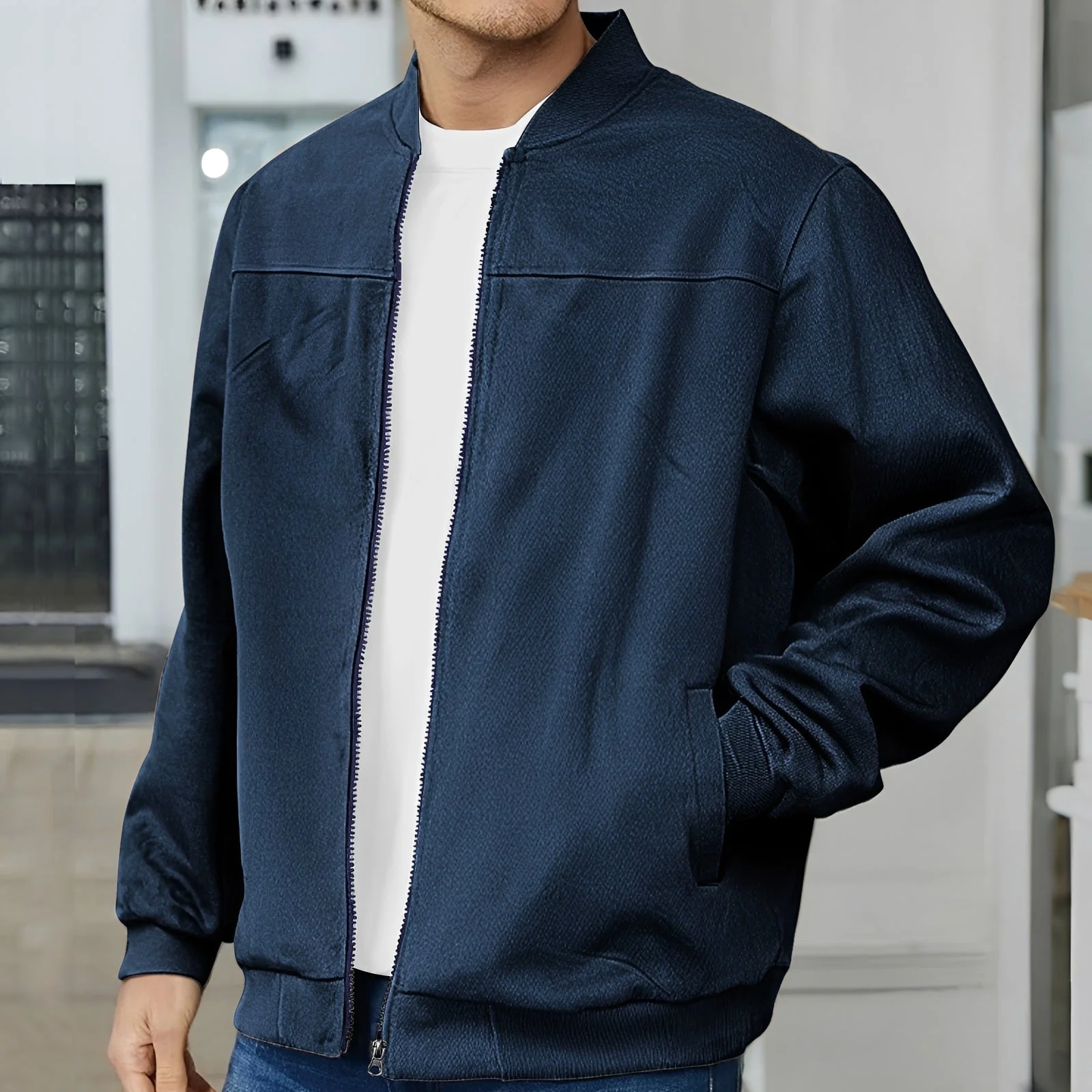 Aiden – Blouson bomber pour homme – style décontracté