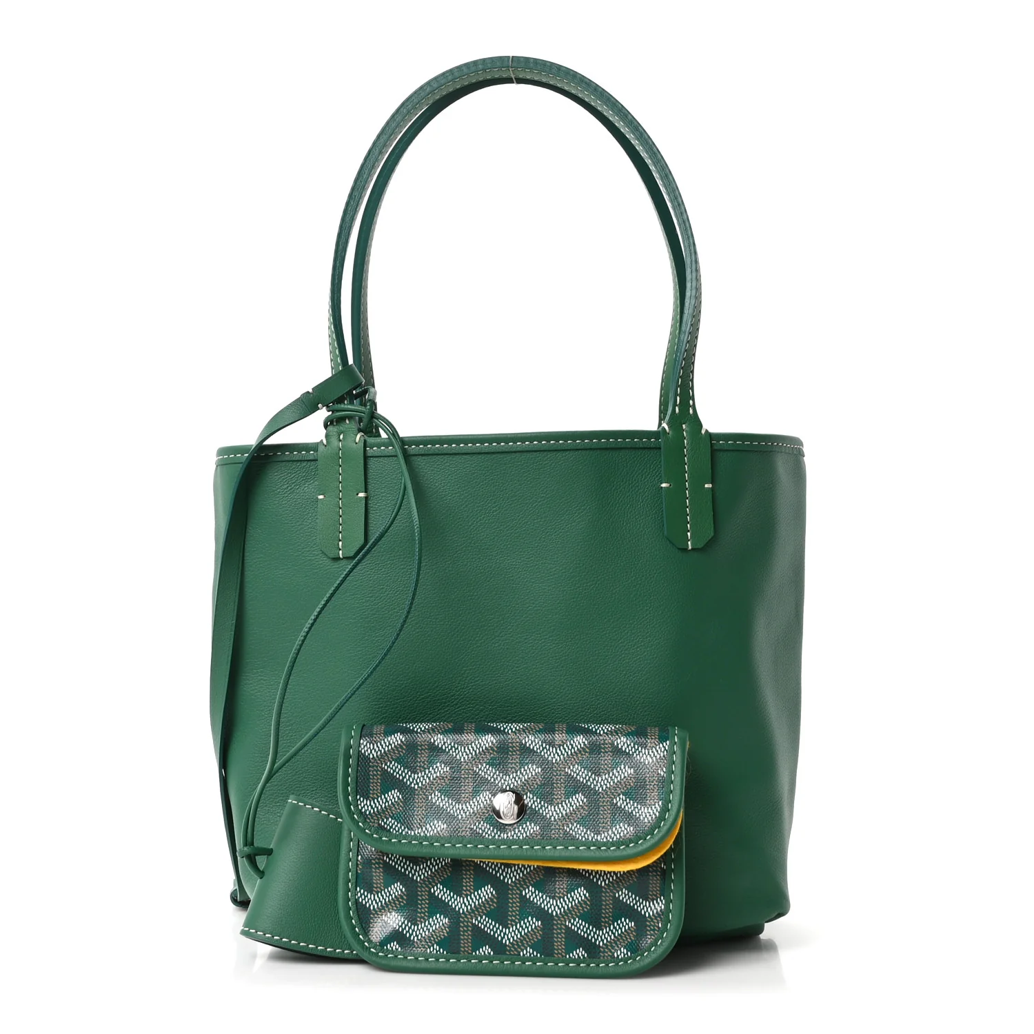 Goyardine Reversible Mini Anjou Green