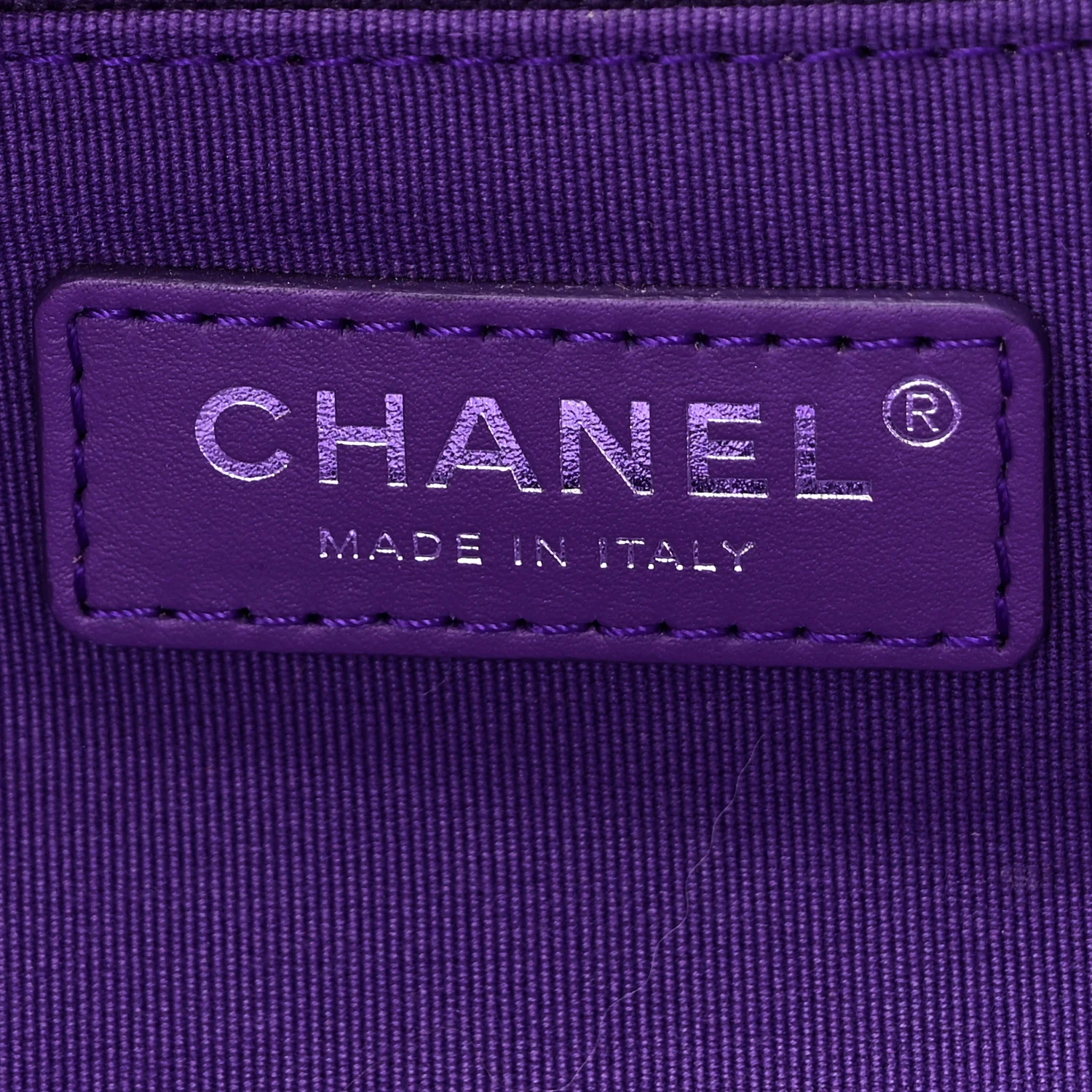 Shaded Calfskin Small Deauville Tote Purple Blue