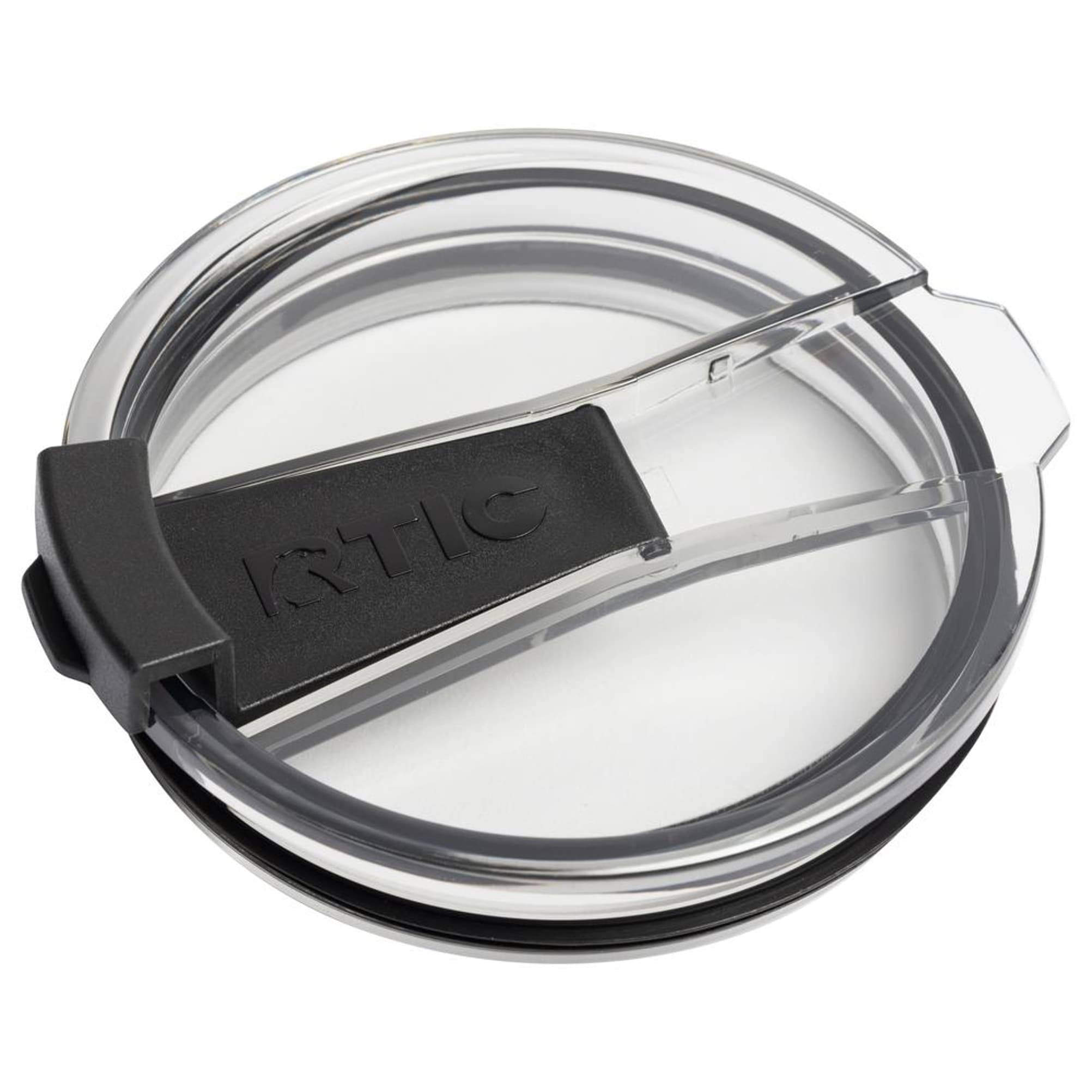 RTIC Outdoors Clear Plastic Snap Cap Drinkware Accessory - Dishwasher Safe, No Sweat Exterior | 6279