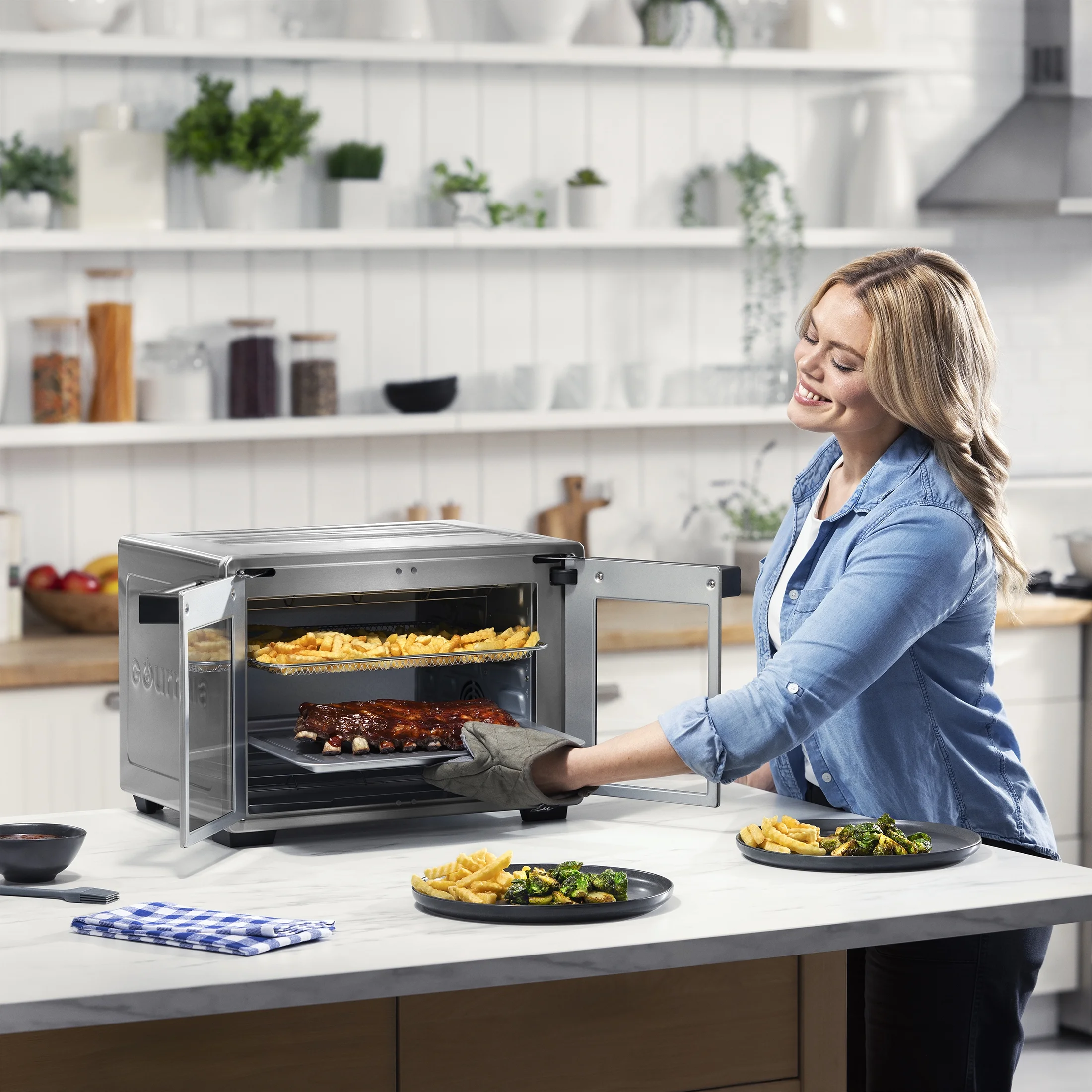 1700W 9-Slice Digital Toaster Oven Air Fryer, 12 Cooking Preset, 35L, Stainless Steel(Stainless Steel) - Image 6