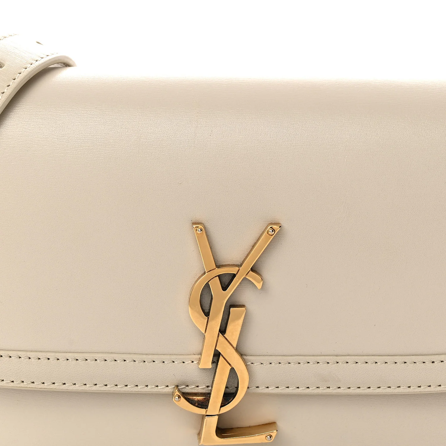Smooth Calfskin Small Solferino Satchel Ivory