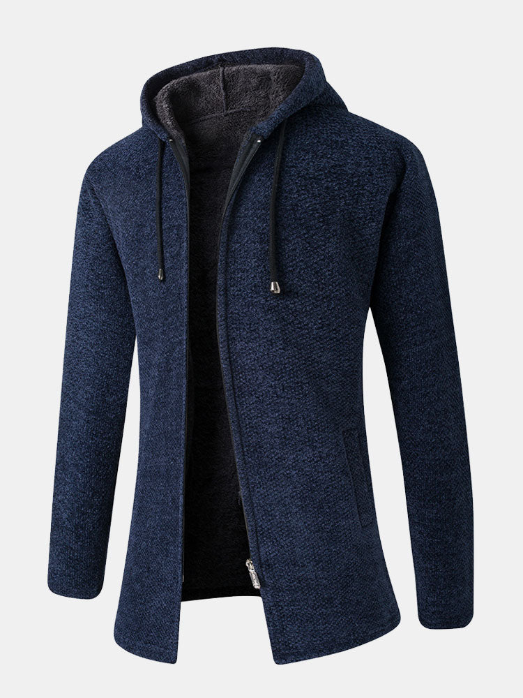 Pull à capuche long