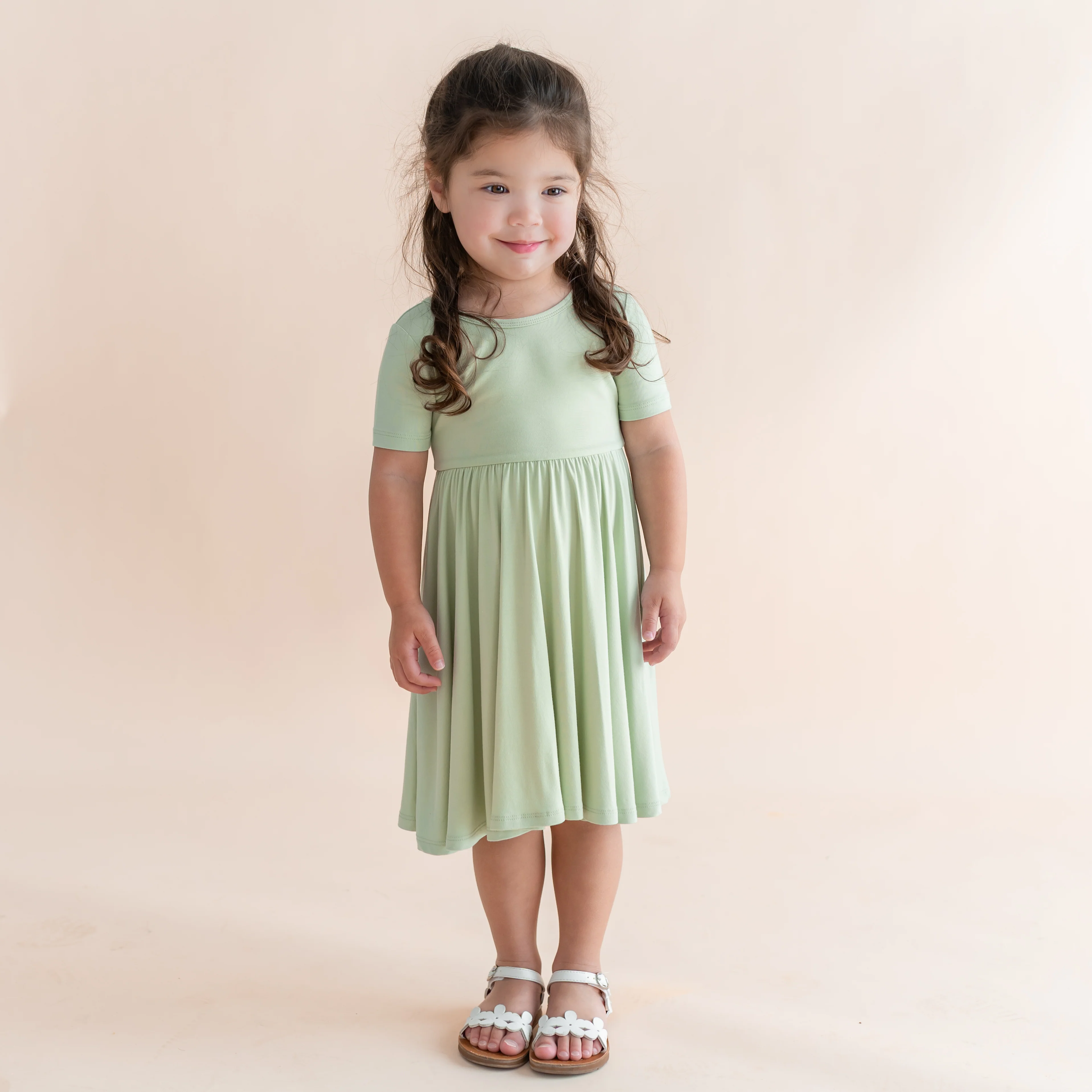Twirl Dress in Basil