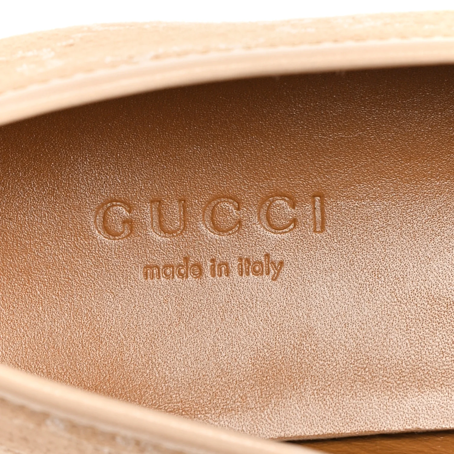 Canvas GG Monogram Horsebit Womens Jordaan Loafers 35.5 Souffle Rose
