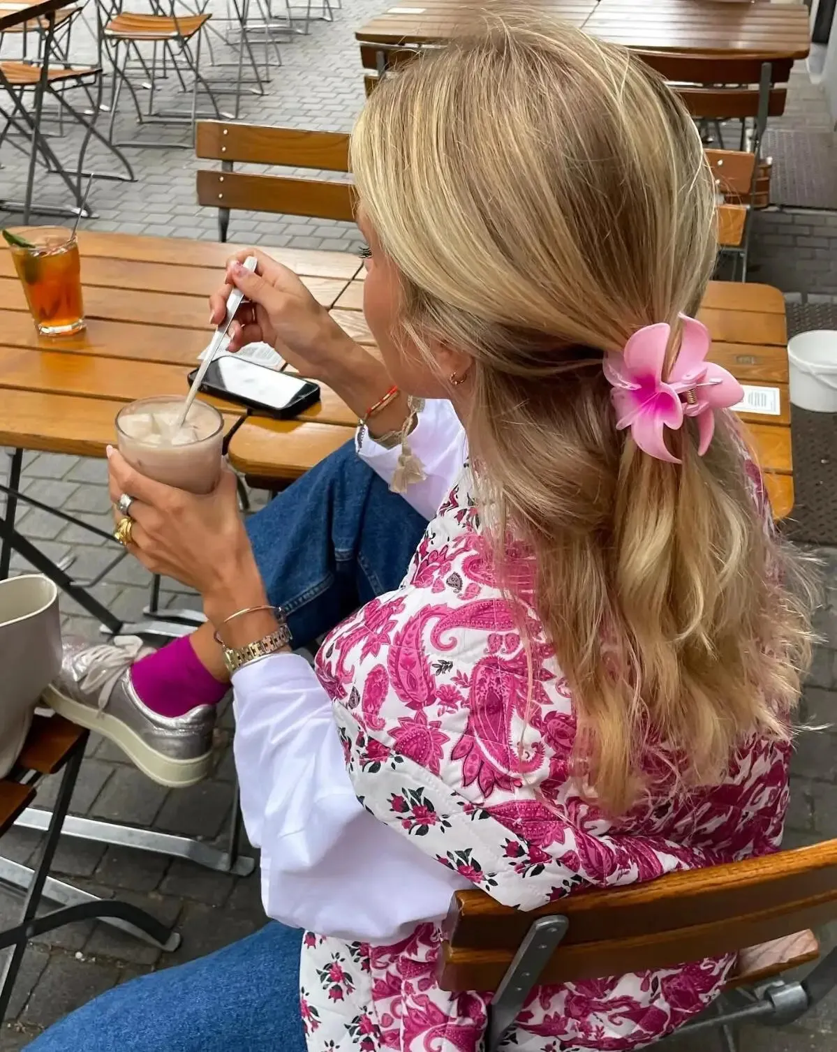 Sophie Paris I Gilet matelassé imprimé Paisley