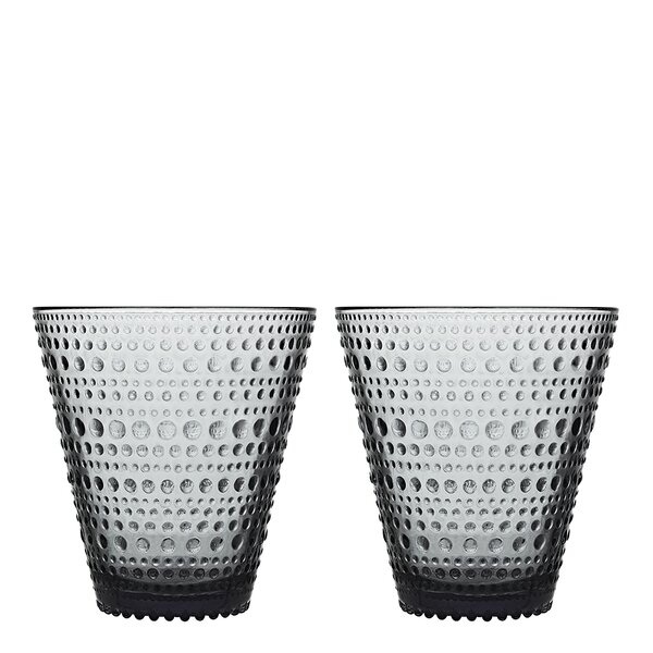 Kastehelmi glass 30 cl 2 stk grå
