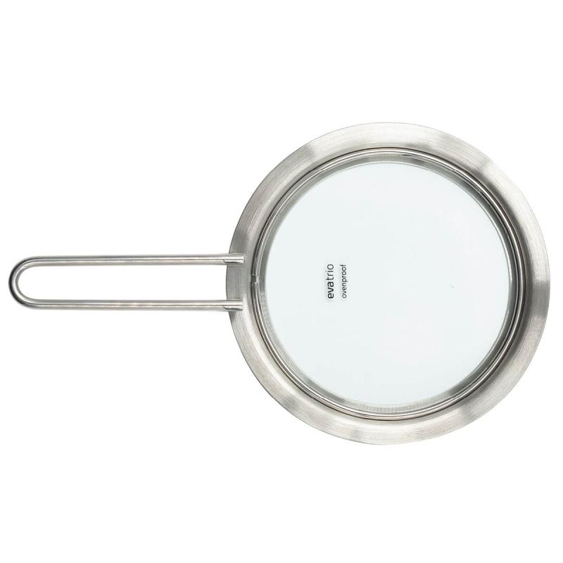Flatt lokk 13 cm glass