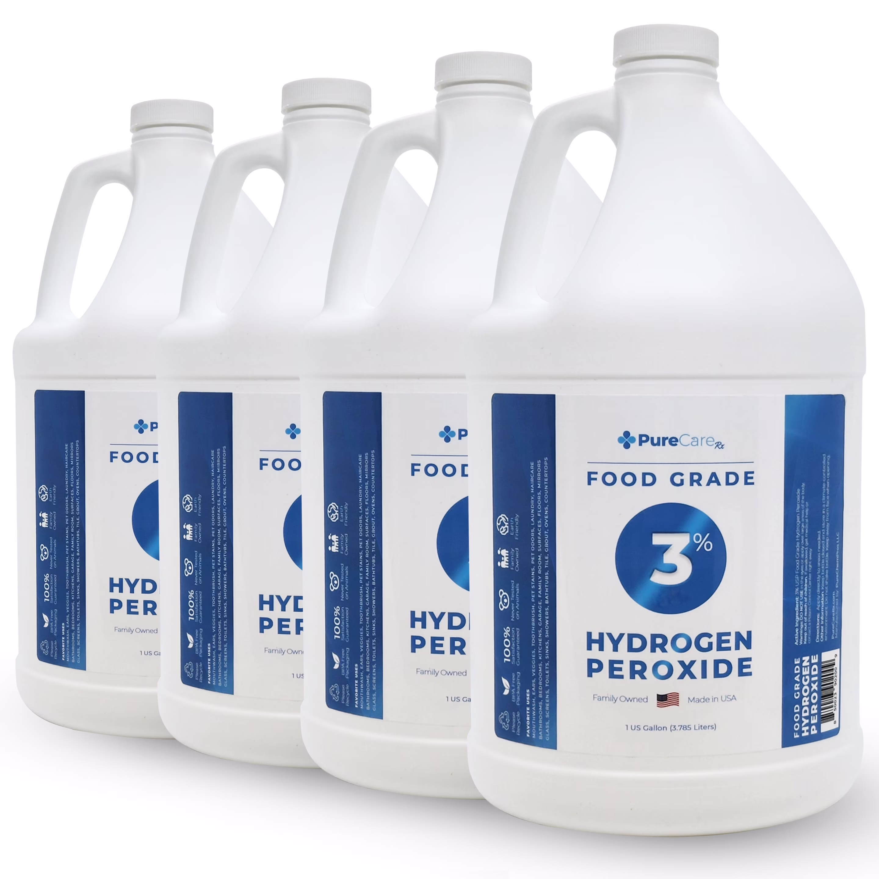 3% Food Grade Hydrogen Peroxide 4 Gallons