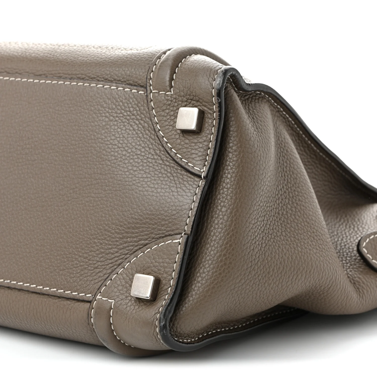 Drummed Calfskin Micro Luggage Souris