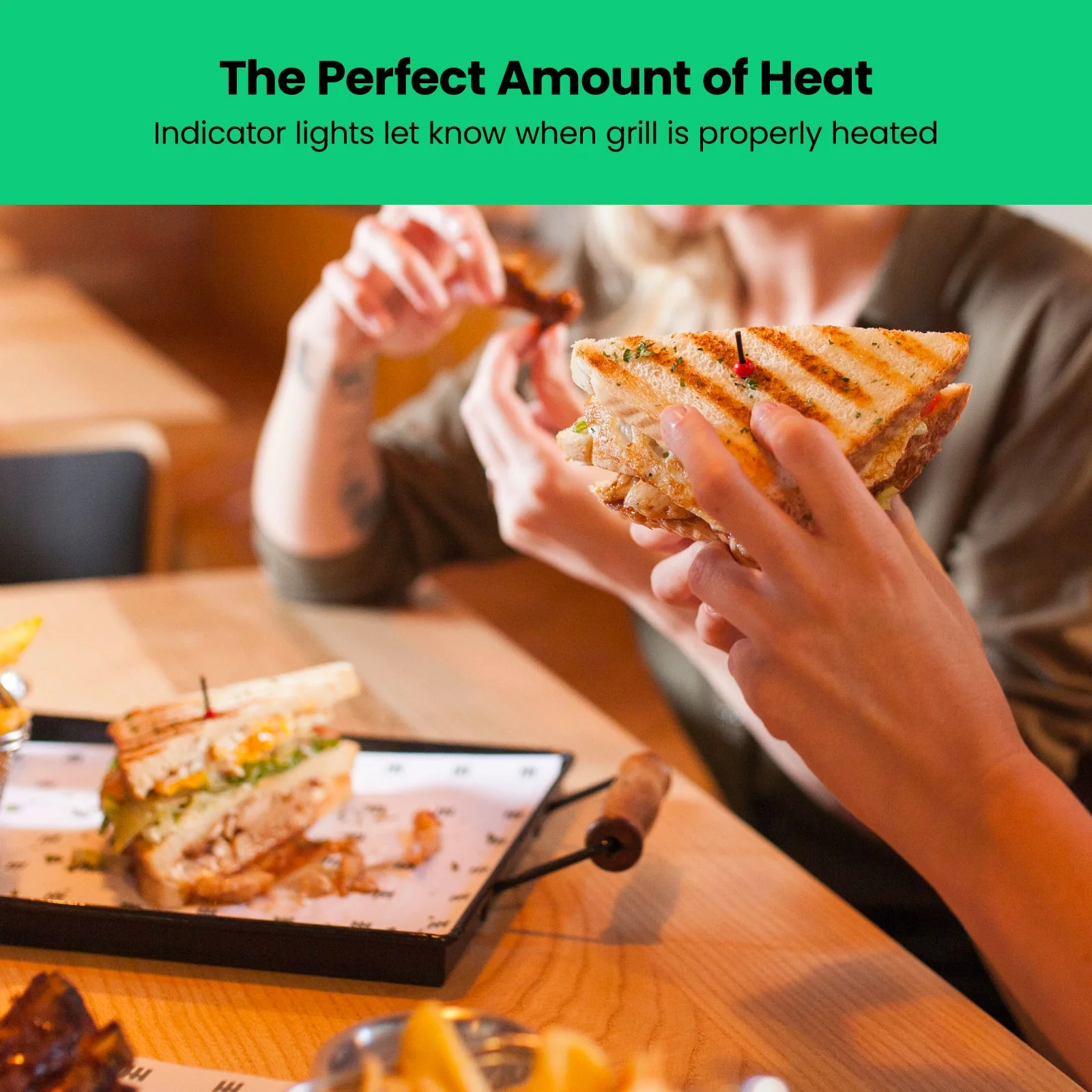 Multifunctional 180° Grill + Panini Press (4-Slice)