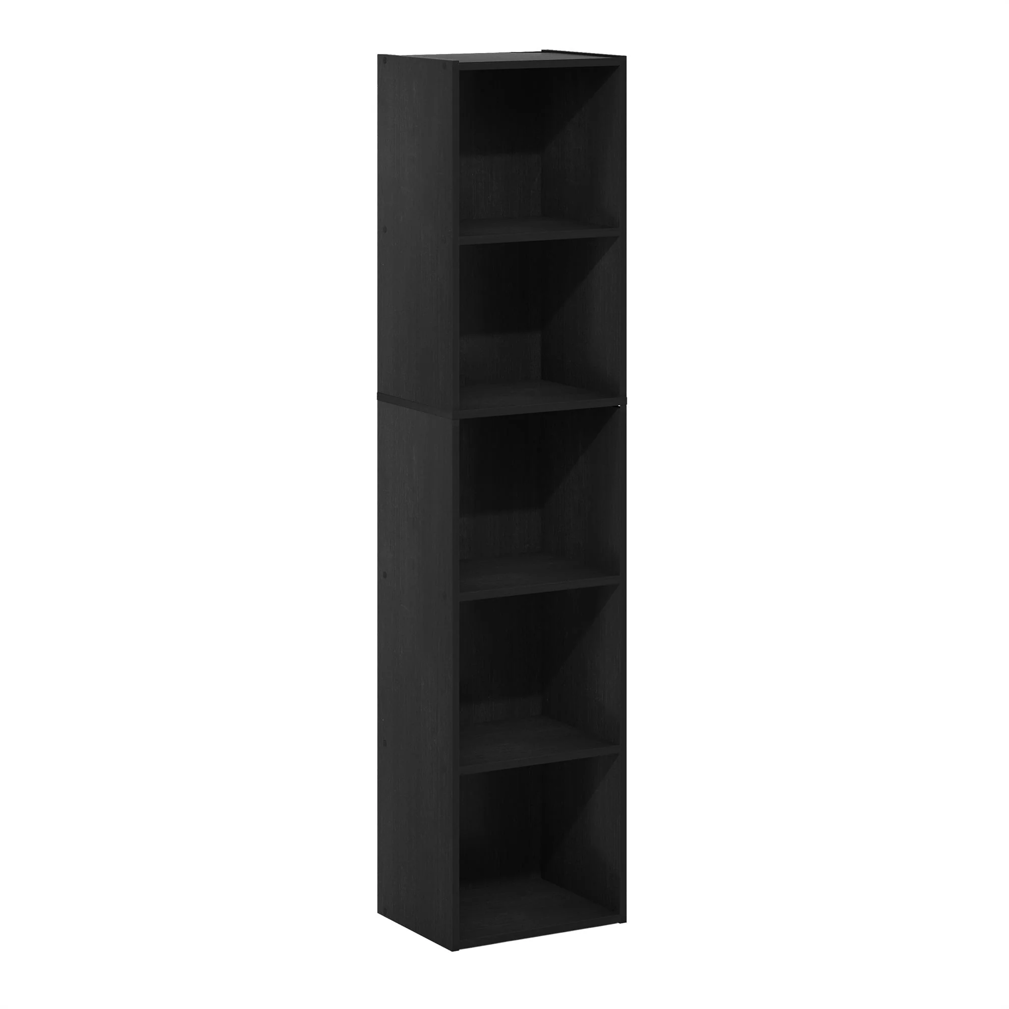 Furinno Pasir 5-Tier Open Shelf Bookcase, Blackwood(Blackwood)