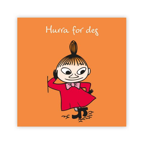 Mummi kort dobbelt Hurra for deg oransje