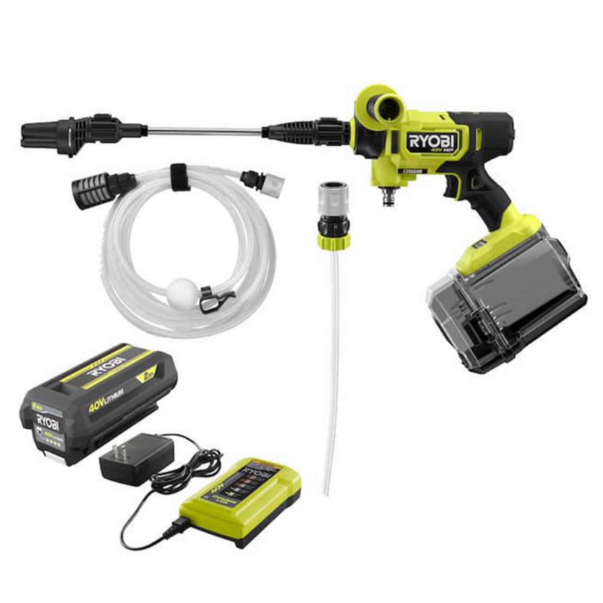 Ryobi 40-Volt Brushless 600 PSI Cold Water Power Cleaner 2.0 Battery & Charger