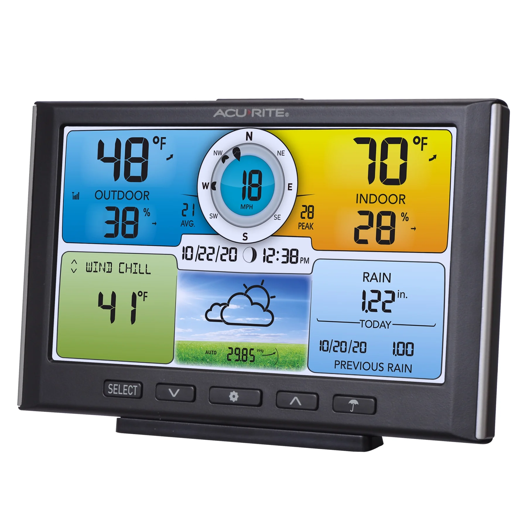 Iris? (5-in-1) Wireless Home Weather Station, Indoor/Outdoor Temperature, Humidity, Wind, and Rain (01529M)(Weather Station) - Image 4