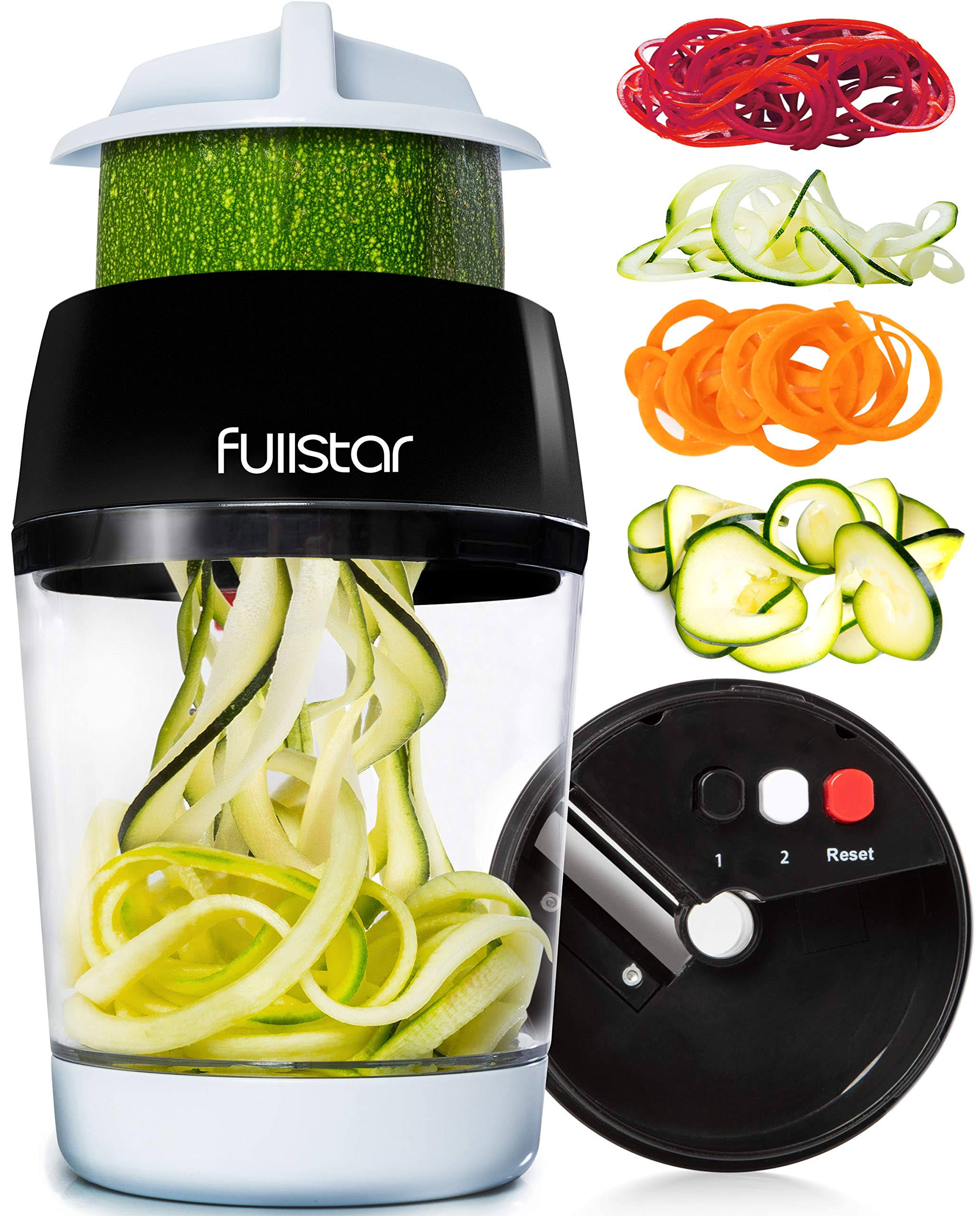 Fullstar Vegetable Spiralizer Vegetable Slicer - 4 in 1 Zucchini Spaghetti Maker