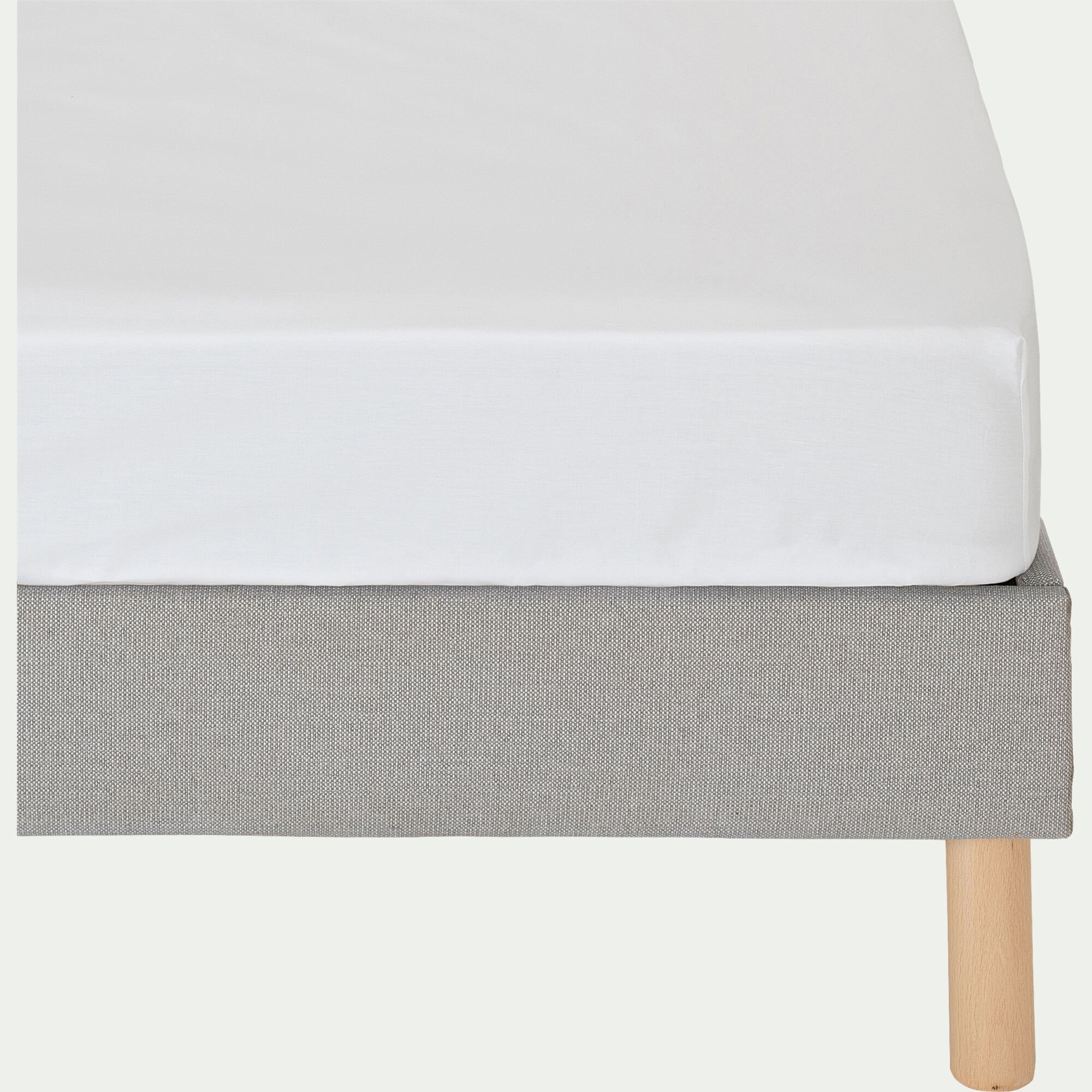 EOLI - Drap housse en coton 170x90cm B15cm - beige alpilles
