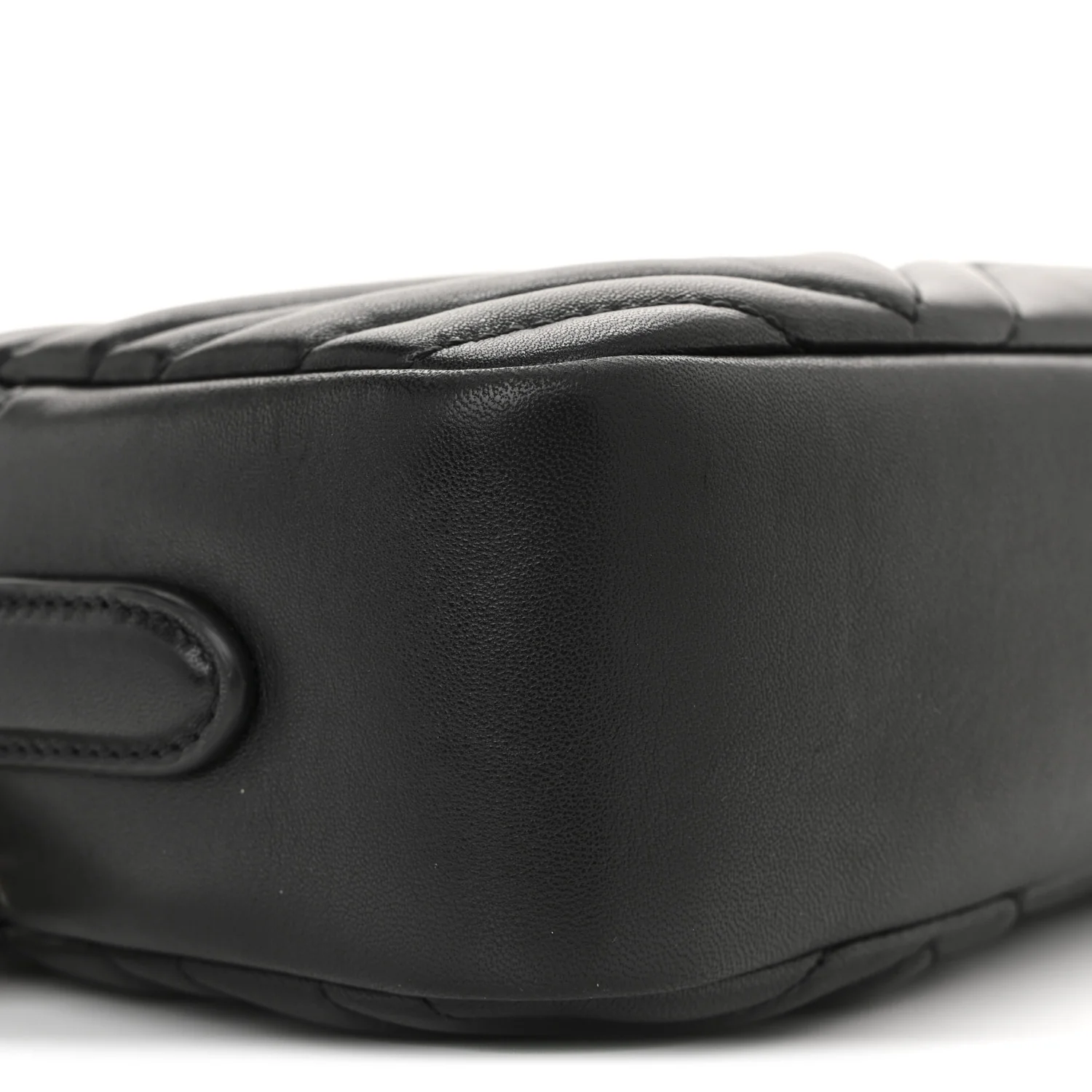 Calfskin Matelasse Small GG Marmont Camera Bag Black