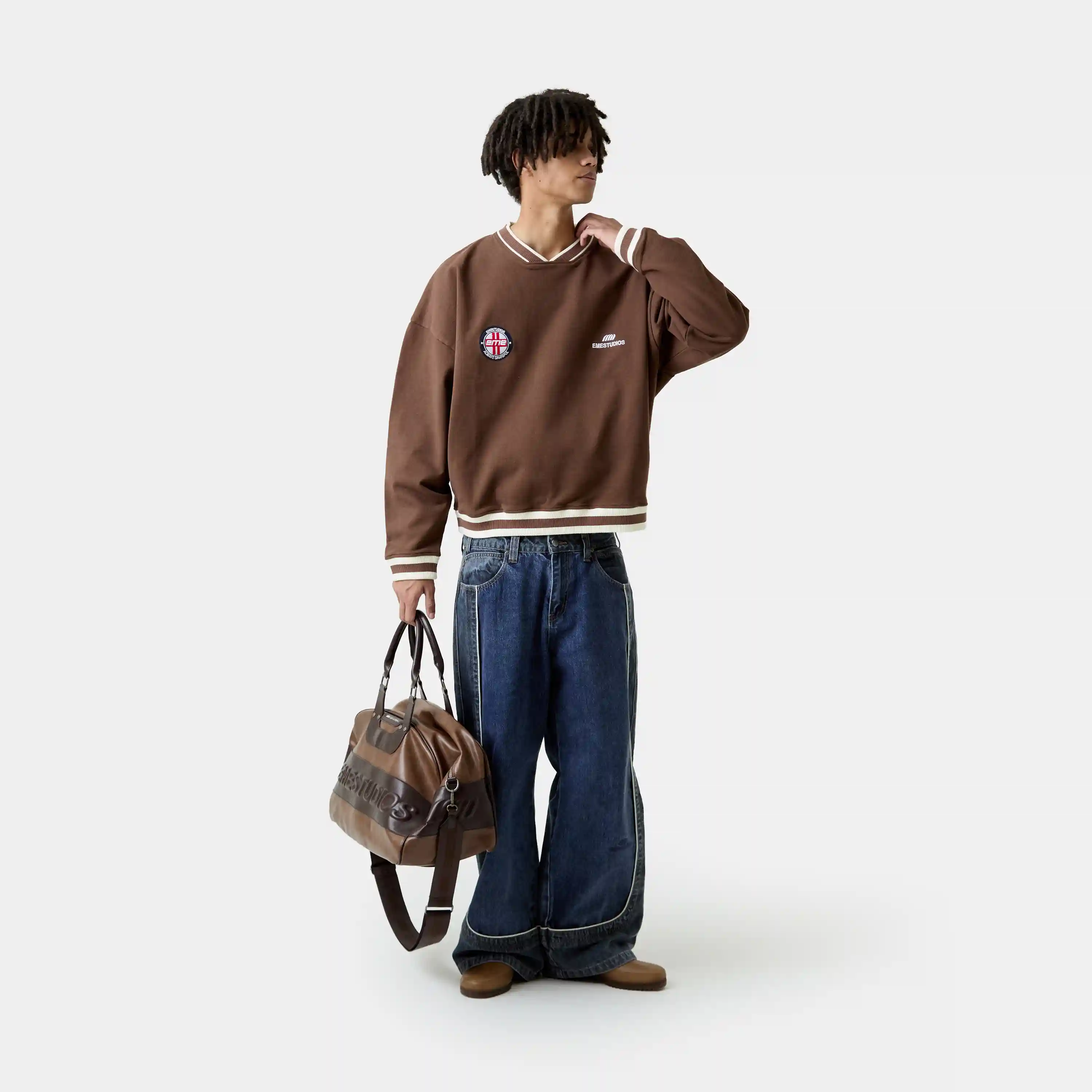 Academy Choco Oversized Crewneck