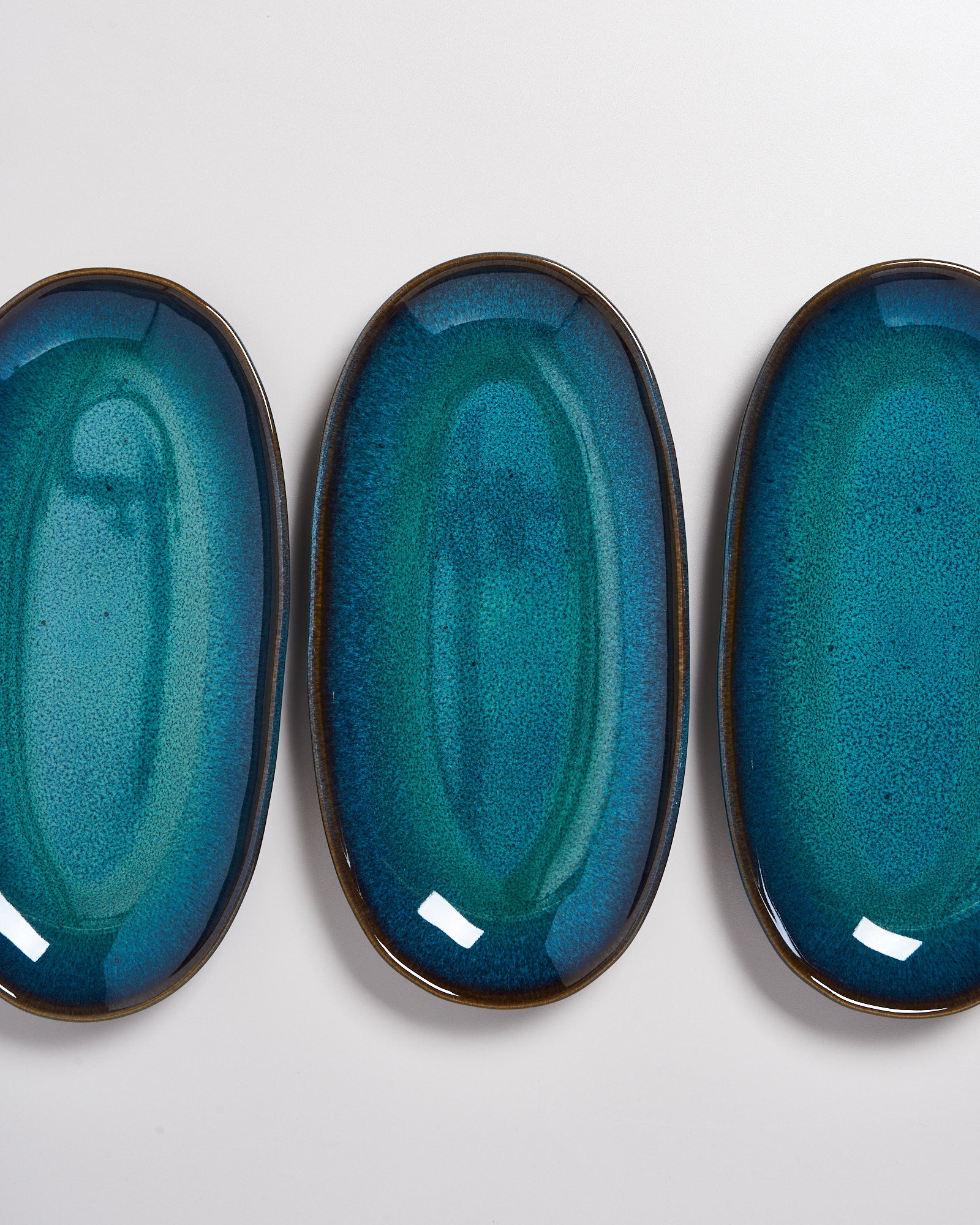MELIDES - SERVING PLATTER L OCEANBLUE