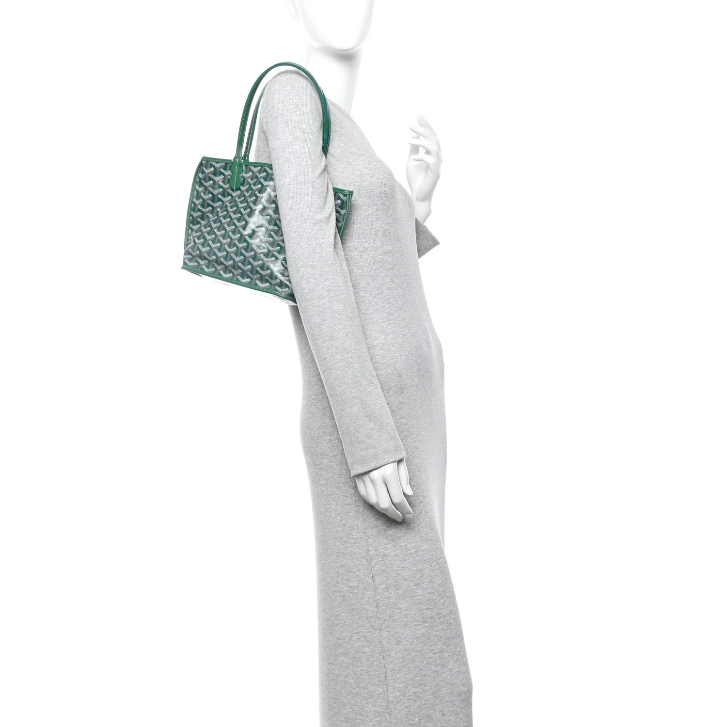 Goyardine Reversible Mini Anjou Green
