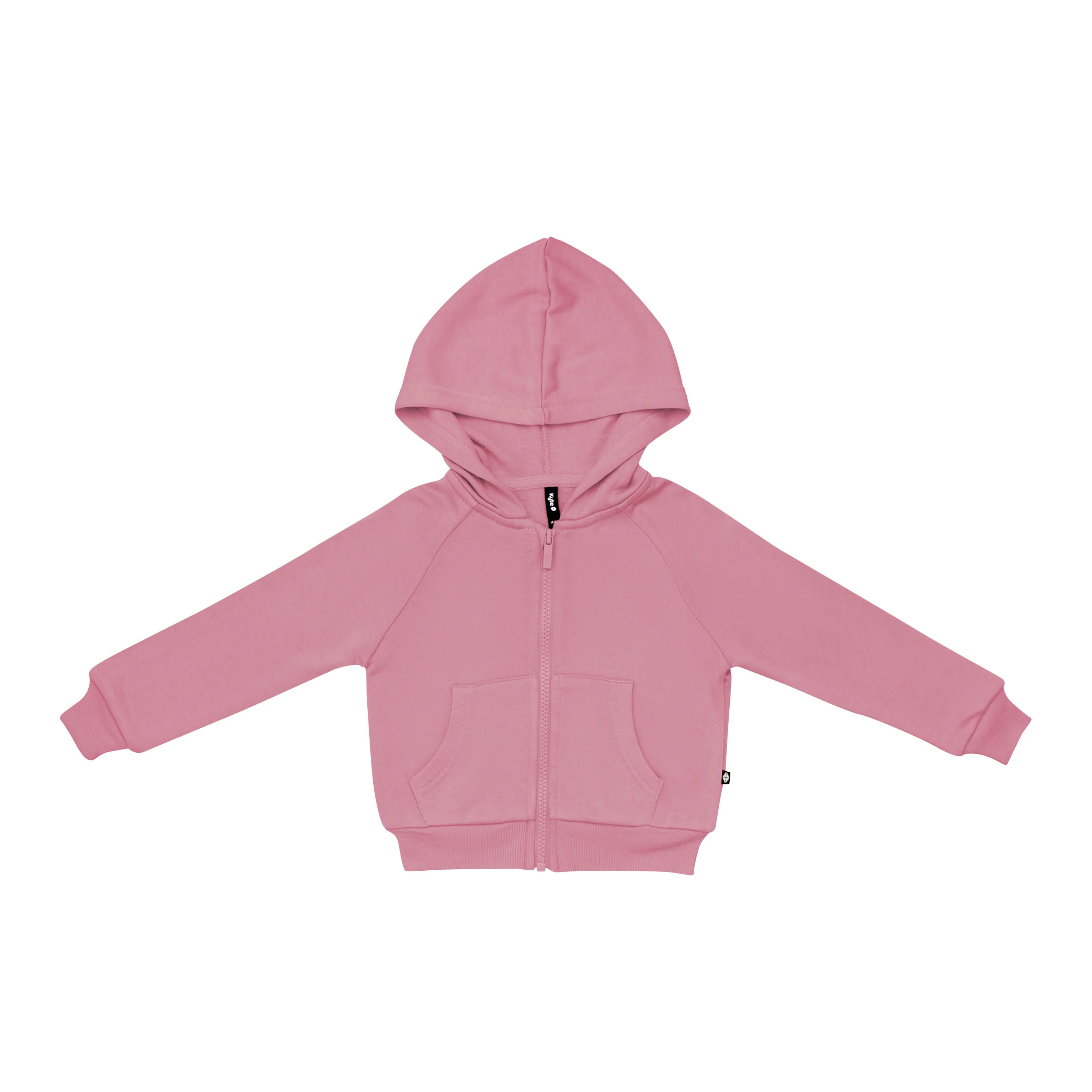Fleece Zip Up Hoodie in Apple Blossom