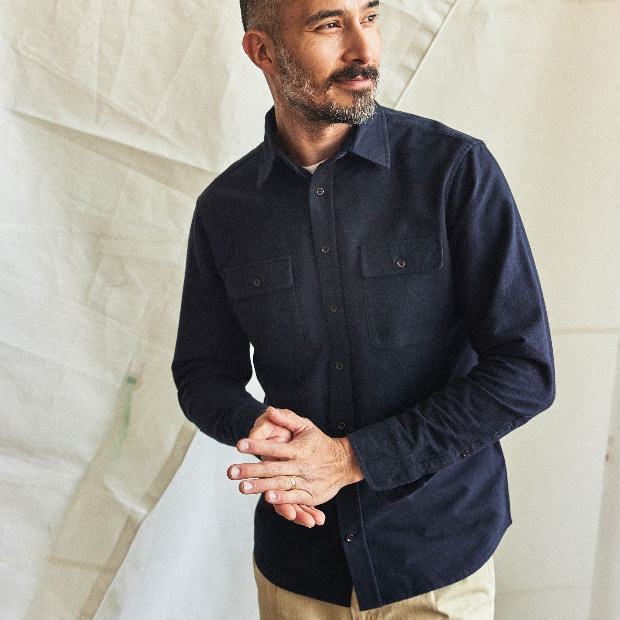 Chemise Yosemite bleu marine foncé