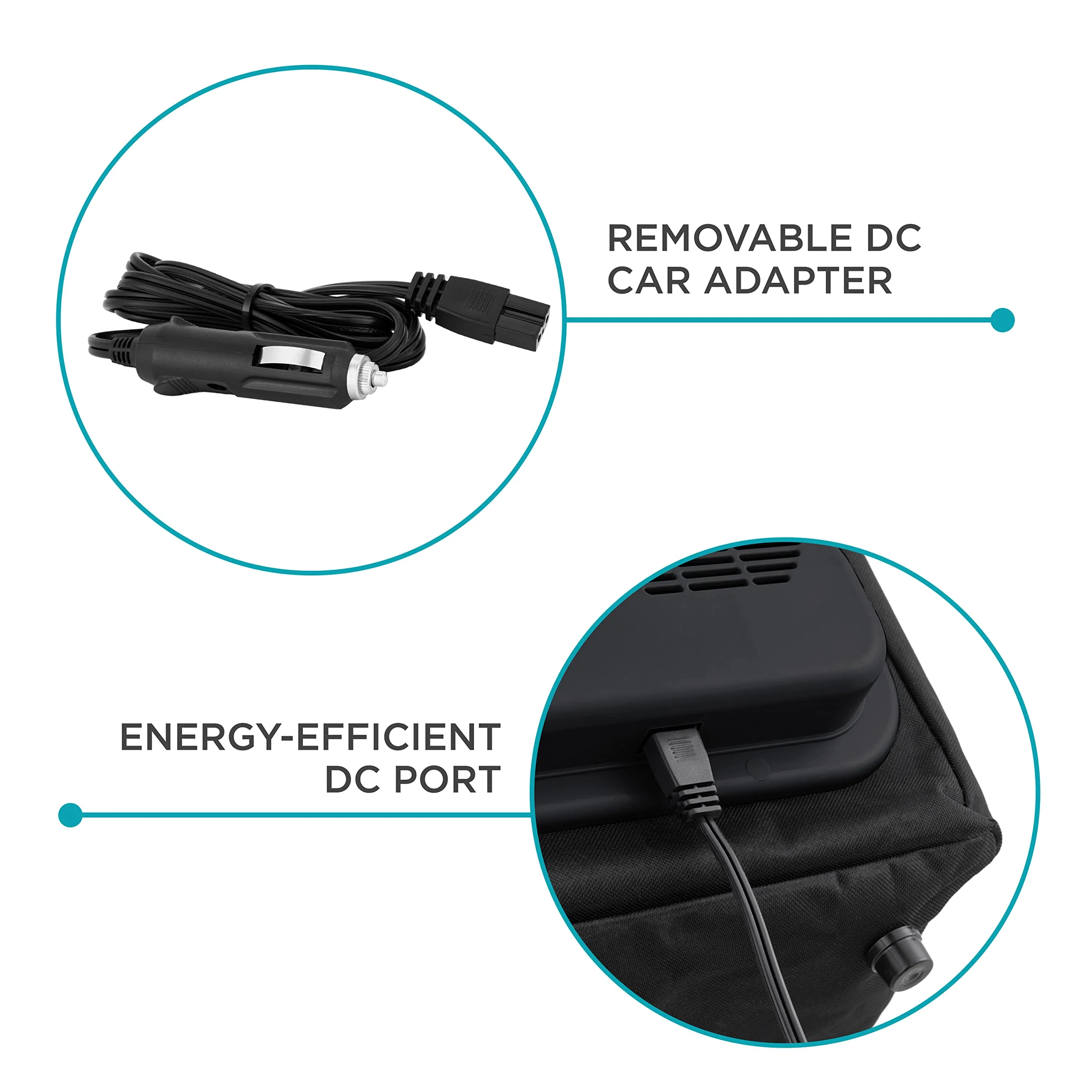 Portable Electric Cooler Bag | 15L Soft Sided Thermoelectric Travel Cooler with Shoulder Strap, Storage Pocket DC 12V Plug in for Car, Truck RV Camping - Image 4