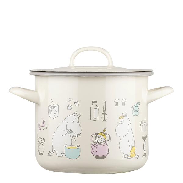 Mummi gryte med lokk 2,5L bon appétit beige