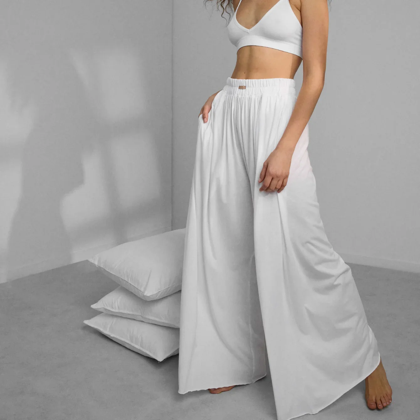 Organic Pima Wide Leg Pant