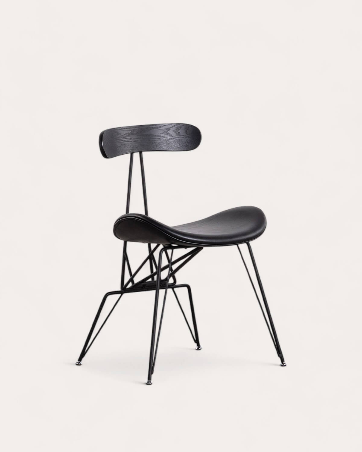 Brunela - Pack 2 Sillas de Comedor de Polipiel y Madera Brunela