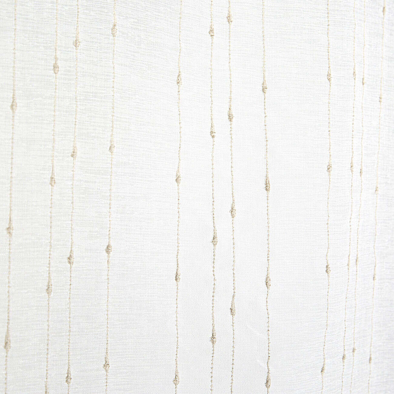 Vitrage droit passe tringle x2 blanc broderie fil beige 60x160cm