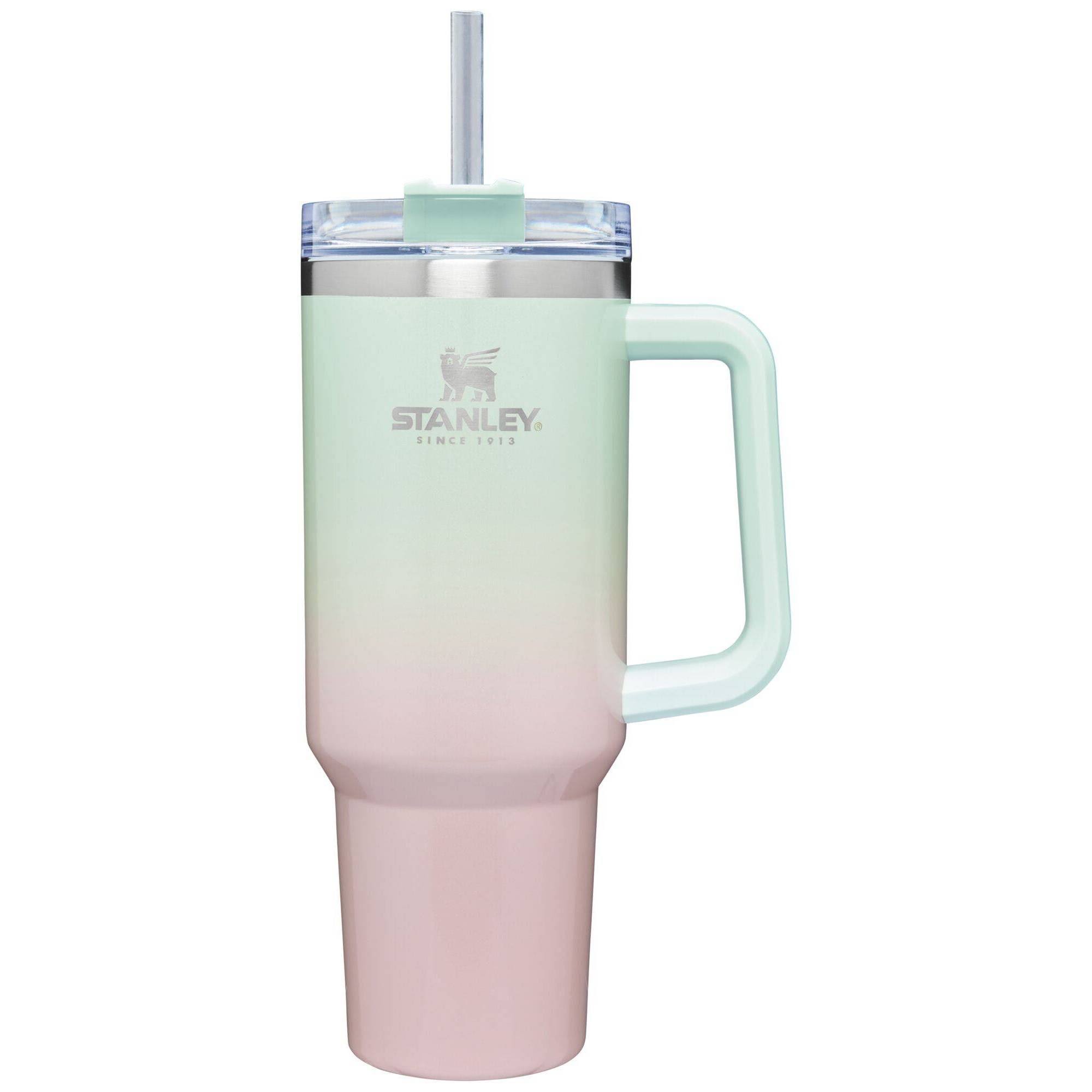 Stanley Dining | Stanley 40 oz Adventure Quencher Travel Tumbler Spearmintparfait Ombre | Color: Green/Pink | Size: Os | Kwisenb1's Closet