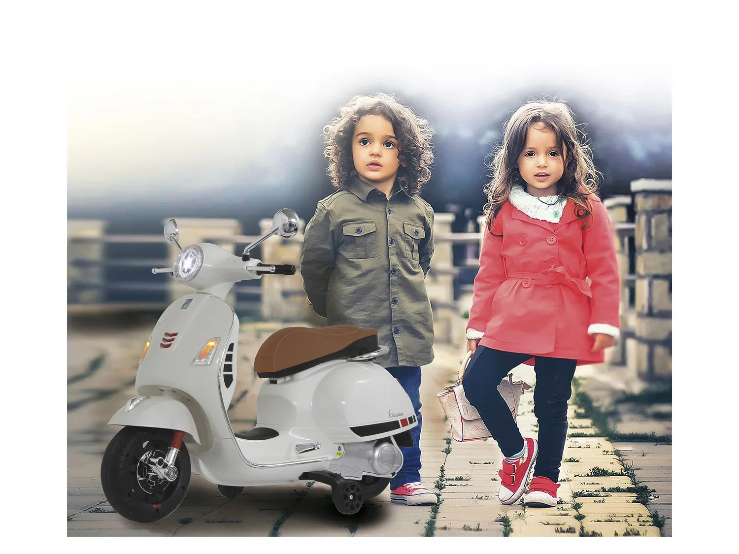 JAMARA Scooter pour enfant Ride-on Vespa GTS 125