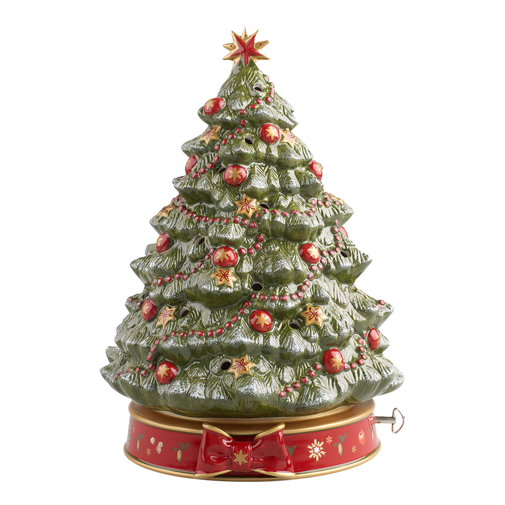 Toy's Delight Christmas music box - Green, 9.3'' x 7.9'' x 13''