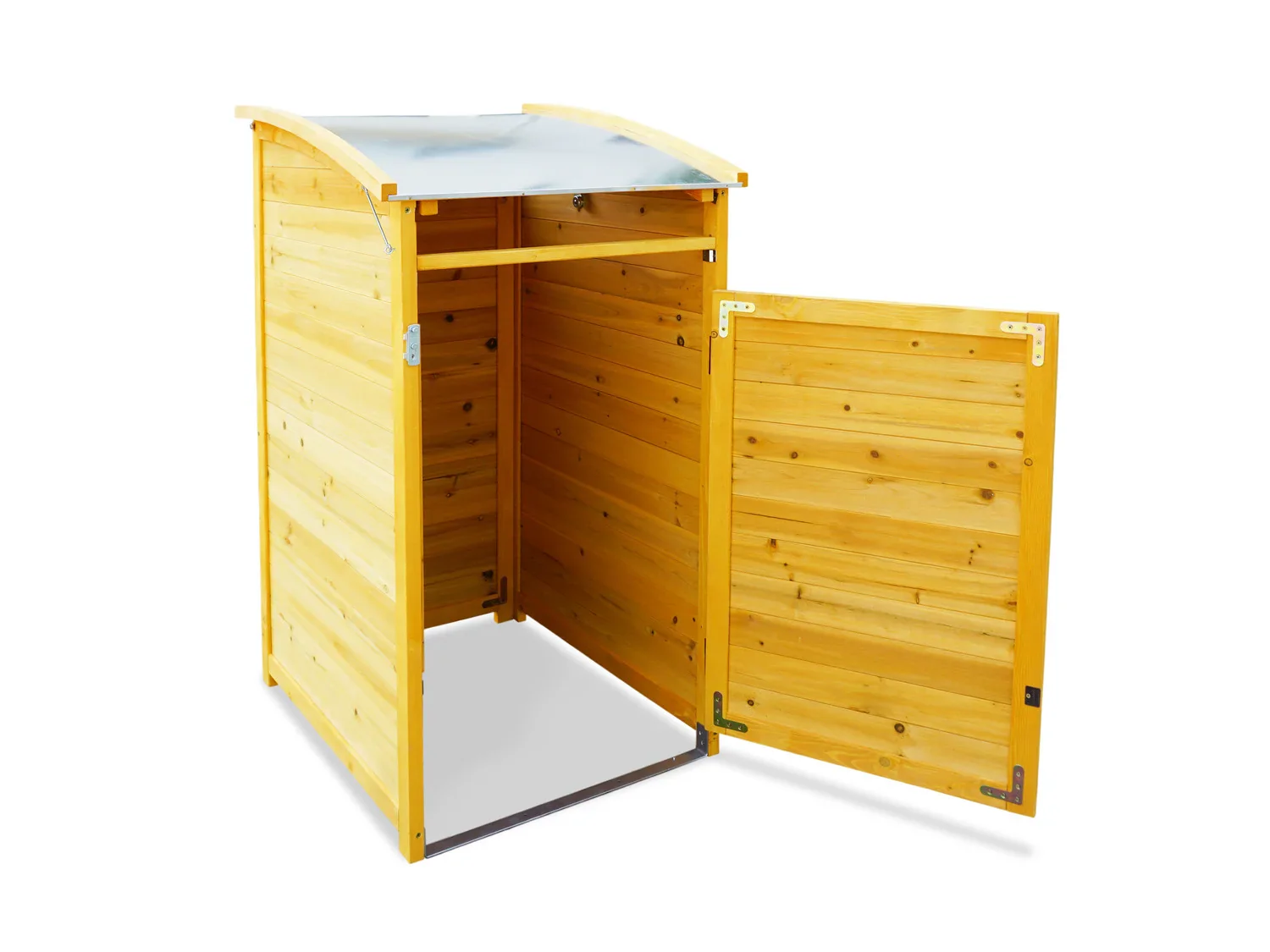 HABAU Cache-poubelle en bois, 120 L