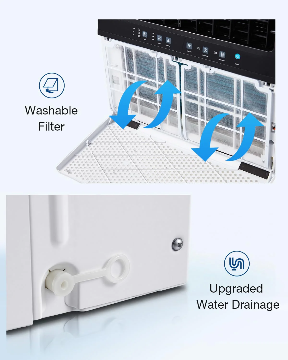 AECOJOY 12000 BTU Window Air Conditioner, Energy-Saving Window AC Unit, Cools up to 350 Sq. Ft.