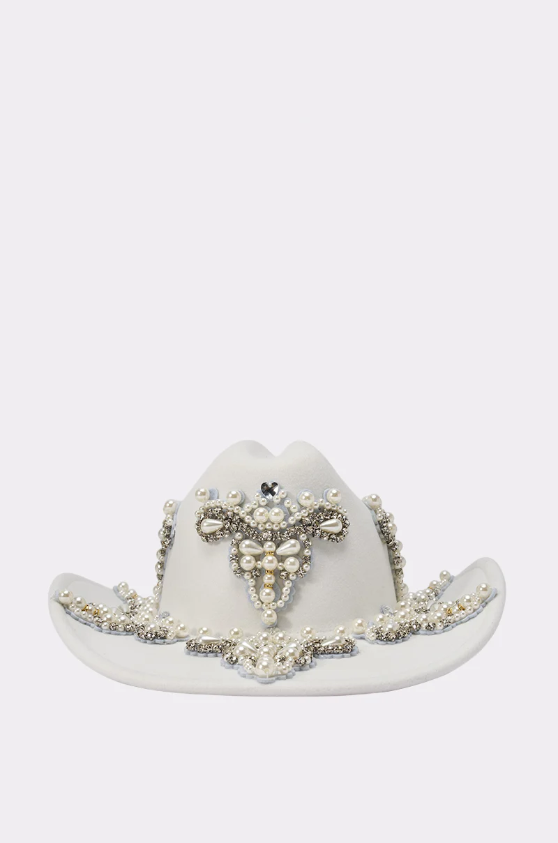 BOUJEE PEARL COWBOY HAT - Akira Store