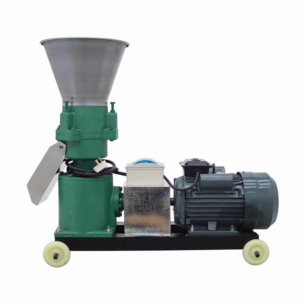 Animal Feed Pellet Mill Machine 8MM Pellet Fodder Press Pelletizer for Chicken 180 200KG/H 220V