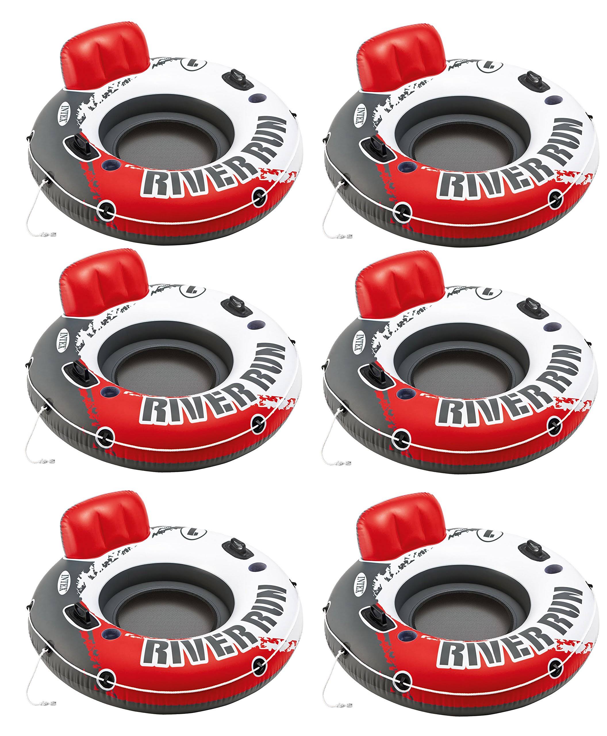 Intex Red River Run 1 Fire Edition Sport Lounge, Inflatable Water Float, 53