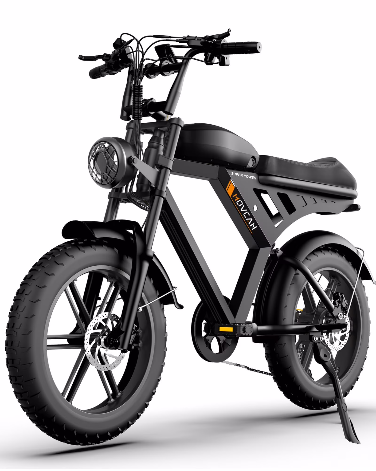 V30 Electric Bike for Adult, 1000W 20" Fat Tire 48V 15.6AH Removable Battery, 28MPH 7-Speed Disc Brake Off-Road Mountain Ebike UL2849