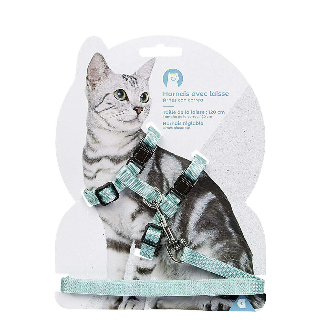 Harnais avec laisse pour chat